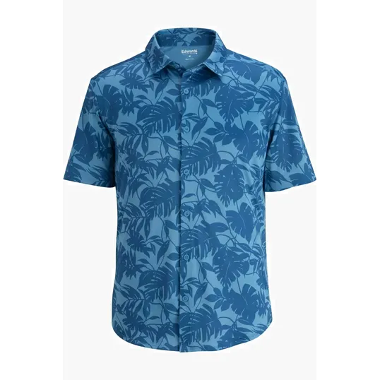Mini Pique Unisex Camp Shirt