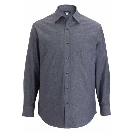 Chambray Long Sleeve Men's Shirt