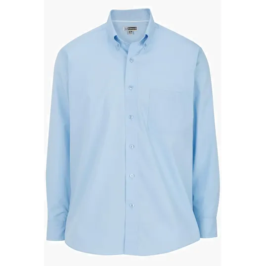 Lightweight Poplin Long Sleeve Men's Dress Shirt — view 2