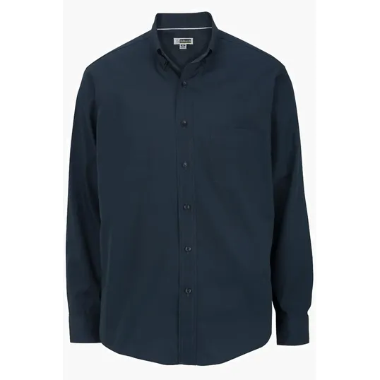 Lightweight Poplin Long Sleeve Men's Dress Shirt — view 3