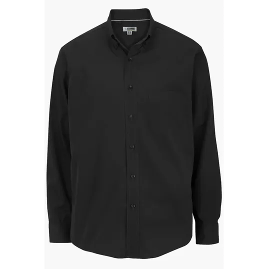 Lightweight Poplin Long Sleeve Men's Dress Shirt — view 4
