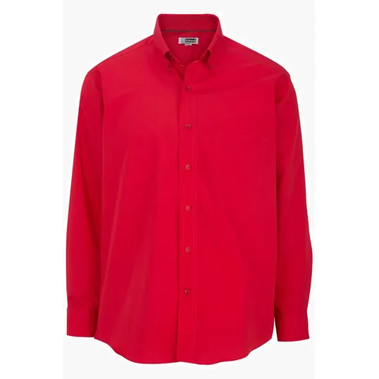 Lightweight Poplin Long Sleeve Men's Dress Shirt — view 5