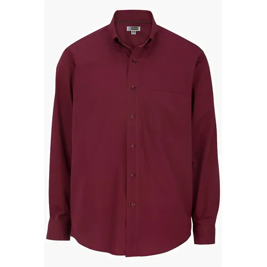 Lightweight Poplin Long Sleeve Men's Dress Shirt — view 6