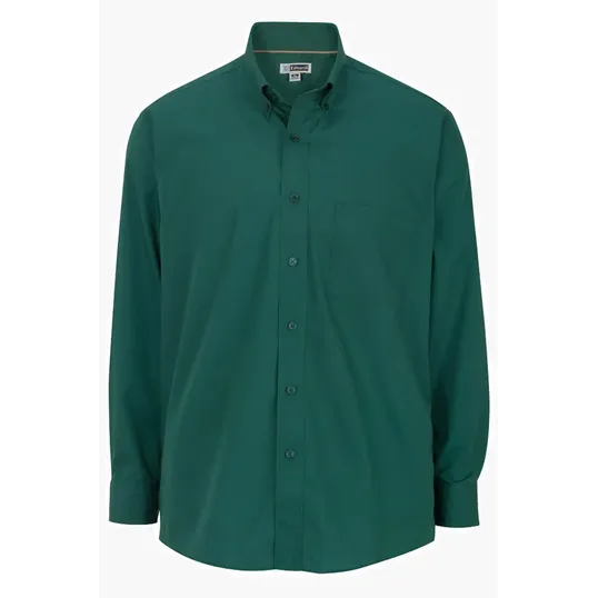 Lightweight Poplin Long Sleeve Men's Dress Shirt — view 10