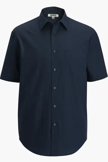 Essential Broadcloth Short Sleeve Men's Dress Shirt — view 3