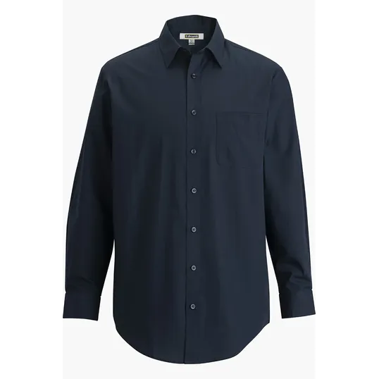 Essential Broadcloth Long Sleeve Men's Dress Shirt — view 3