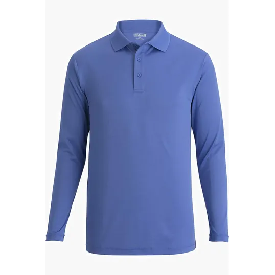 Mini Pique Long Sleeve Unisex Polo — view 5