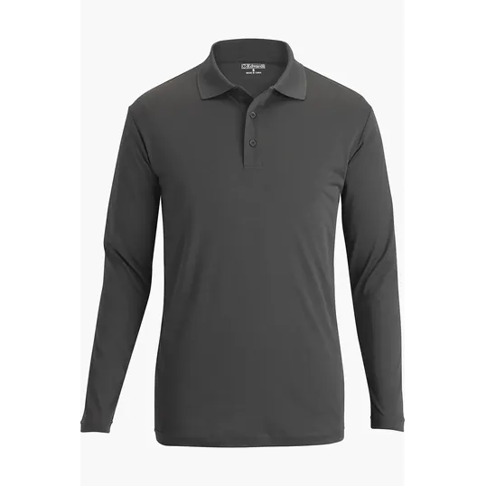 Mini Pique Long Sleeve Unisex Polo — view 6
