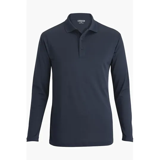 Mini Pique Long Sleeve Unisex Polo — view 8