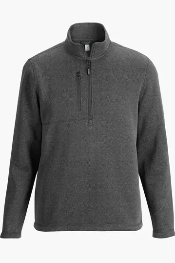 Men's Herringbone Jacquard Fleece 1/4-Zip Jacket
