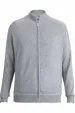Acrylic Blend Unisex Sweater Jacket with Mock Neck — view 3
