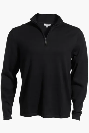 Tri Blend Unisex 1/4 Zip Sweater — view 2