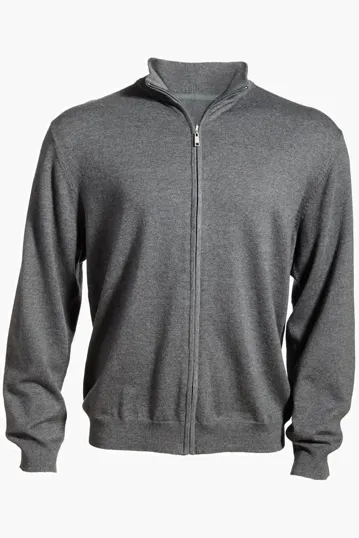 Tri Blend Unisex Full Zip Cardigan — view 3