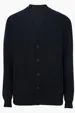 Cotton Blend Unisex Cardigan Sweater, Fine Gauge Knit