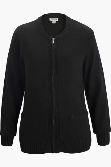 Unisex Full Zip Cardigan with Two Pockets — view 2