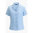 Camp Collar Ladies Blouse with Notched Collar — view 2