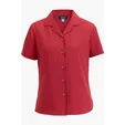 Camp Collar Ladies Blouse with Notched Collar — view 7