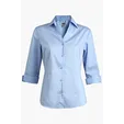 Stretch Broadcloth Three Quarter Sleeve Ladies Shirt — view 2
