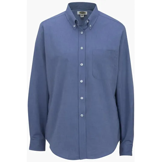 Easy Care Oxford Long Sleeve Ladies Shirt — view 7