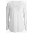 Soft Pleated Ladies Blouse, Long-Sleeve Jersey Knit