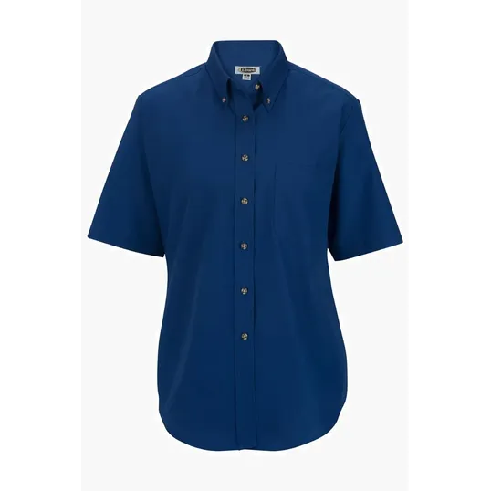 Easy Care Poplin Short Sleeve Ladies Shirt — view 6