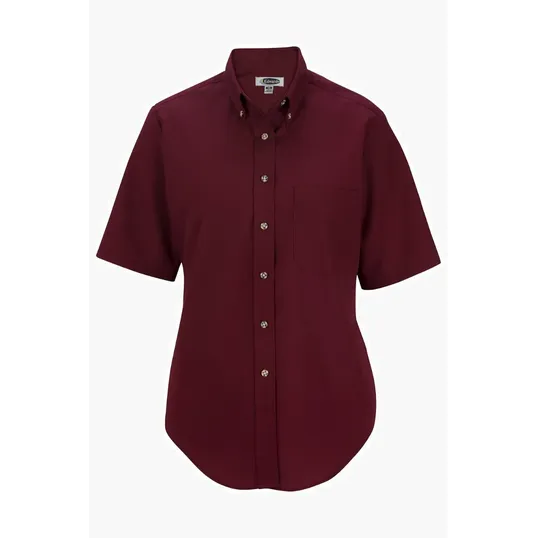 Easy Care Poplin Short Sleeve Ladies Shirt — view 9