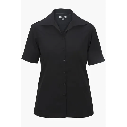 Lightweight Poplin Short Sleeve Ladies Shirt — view 4
