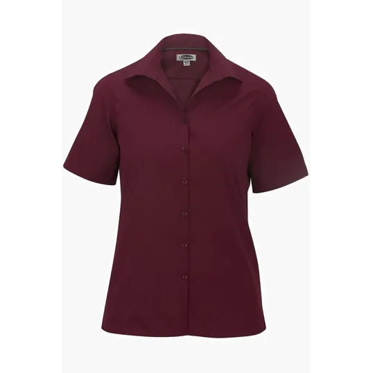 Lightweight Poplin Short Sleeve Ladies Shirt — view 6