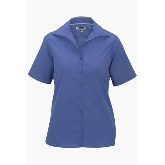 Lightweight Poplin Short Sleeve Ladies Shirt — view 8