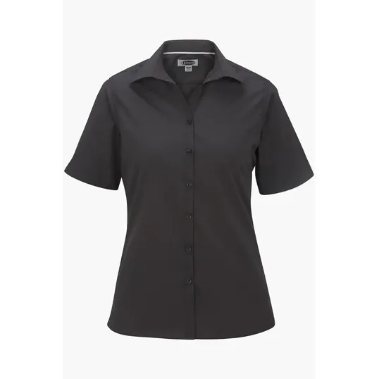 Lightweight Poplin Short Sleeve Ladies Shirt — view 9