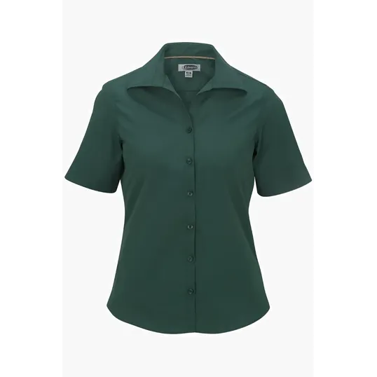 Lightweight Poplin Short Sleeve Ladies Shirt — view 10