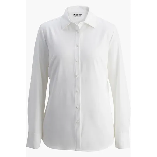 Point Grey Ladies Blouse, Tailored Fit Long Sleeve