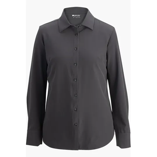 Point Grey Ladies Blouse, Tailored Fit Long Sleeve — view 3