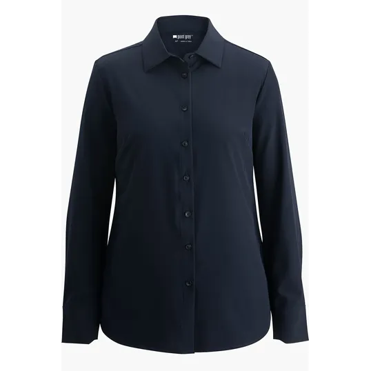 Point Grey Ladies Blouse, Tailored Fit Long Sleeve — view 4