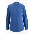 V Neck Ladies Blouse, Long Sleeve Tailored Fit — view 3