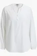Open V Neck Ladies Long Sleeve Blouse