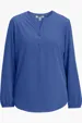 Open V Neck Ladies Long Sleeve Blouse — view 4