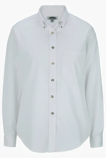 Easy Care Poplin Long-Sleeve Ladies Shirt