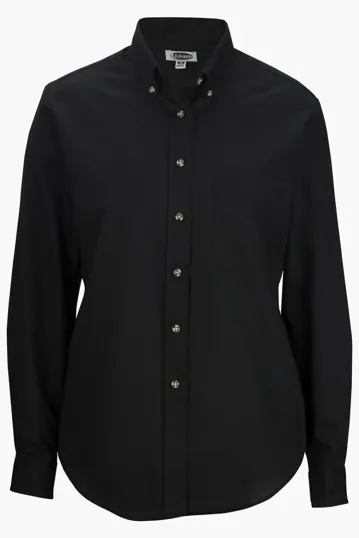 Easy Care Poplin Long-Sleeve Ladies Shirt — view 4