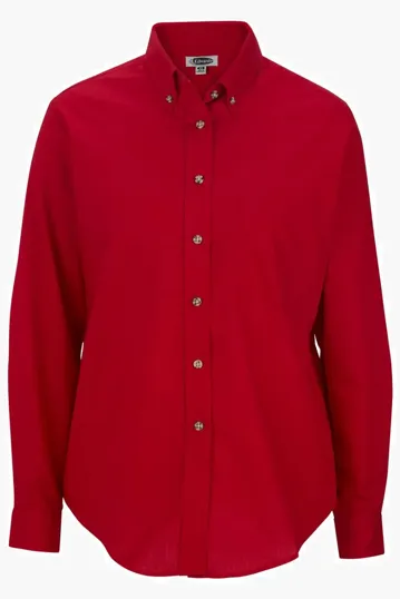 Easy Care Poplin Long-Sleeve Ladies Shirt — view 5