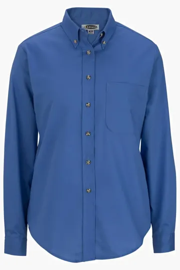 Easy Care Poplin Long-Sleeve Ladies Shirt — view 8