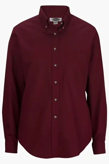 Easy Care Poplin Long-Sleeve Ladies Shirt — view 9