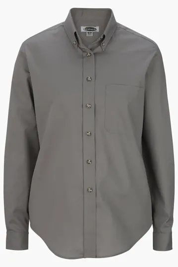 Easy Care Poplin Long-Sleeve Ladies Shirt — view 10