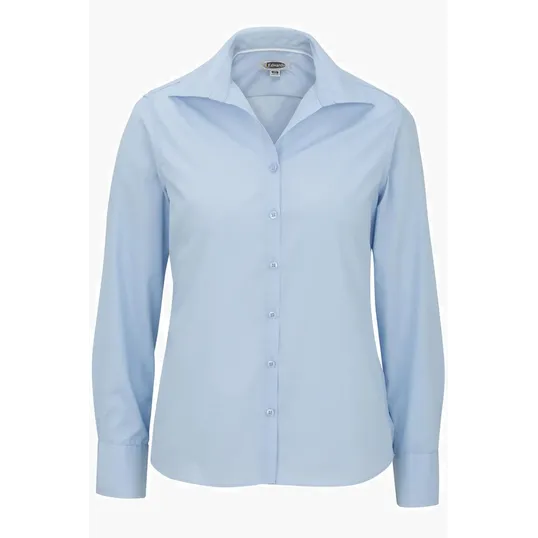 Lightweight Poplin Long Sleeve Ladies Shirt — view 2