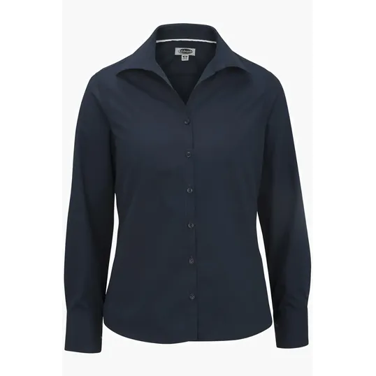 Lightweight Poplin Long Sleeve Ladies Shirt — view 3
