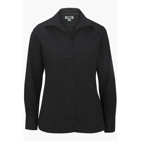 Lightweight Poplin Long Sleeve Ladies Shirt — view 4