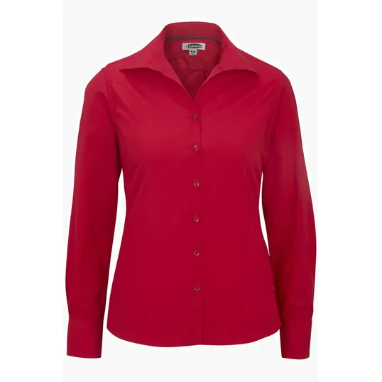 Lightweight Poplin Long Sleeve Ladies Shirt — view 5