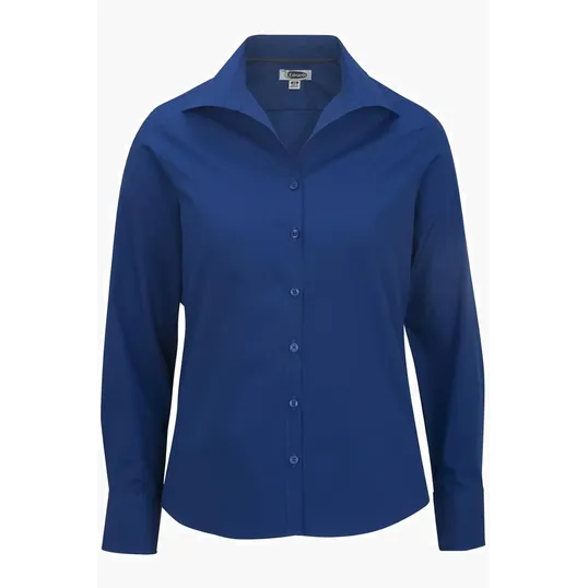 Lightweight Poplin Long Sleeve Ladies Shirt — view 7