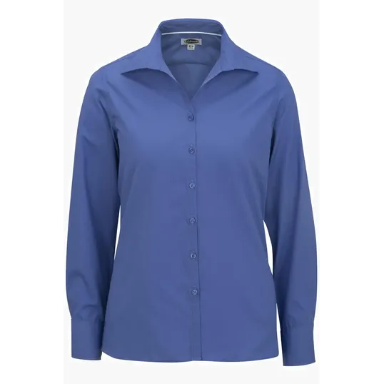Lightweight Poplin Long Sleeve Ladies Shirt — view 8