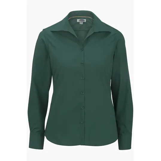 Lightweight Poplin Long Sleeve Ladies Shirt — view 10